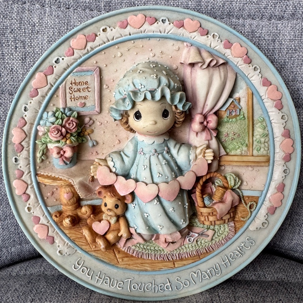 Precious Moments Pastel Wall Art with Pink and Blue Accents